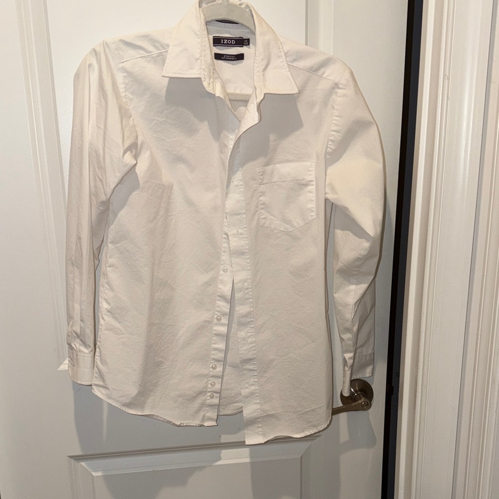 Izod Boy's Lavender and White Plaid Shirt Bundle - Picture 5 of 8